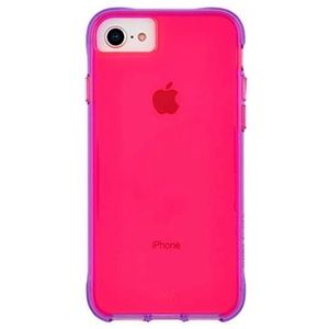 Neon pink and purple Case-mate case for iPhone 8